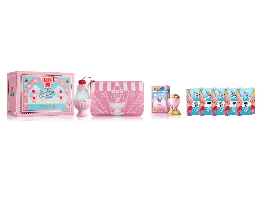 SUNDAE Pretty Pink Pouch Set